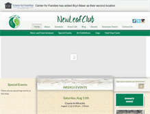 Tablet Screenshot of newleafclub.org